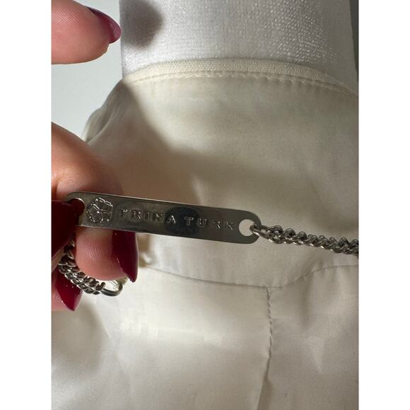 Trina‎ Turk Atwood White Blazer Size 6 - Picture 8 of 8